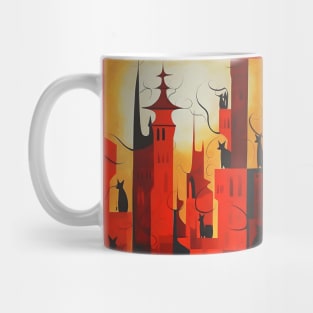 Scarlet Kittiescape Mug